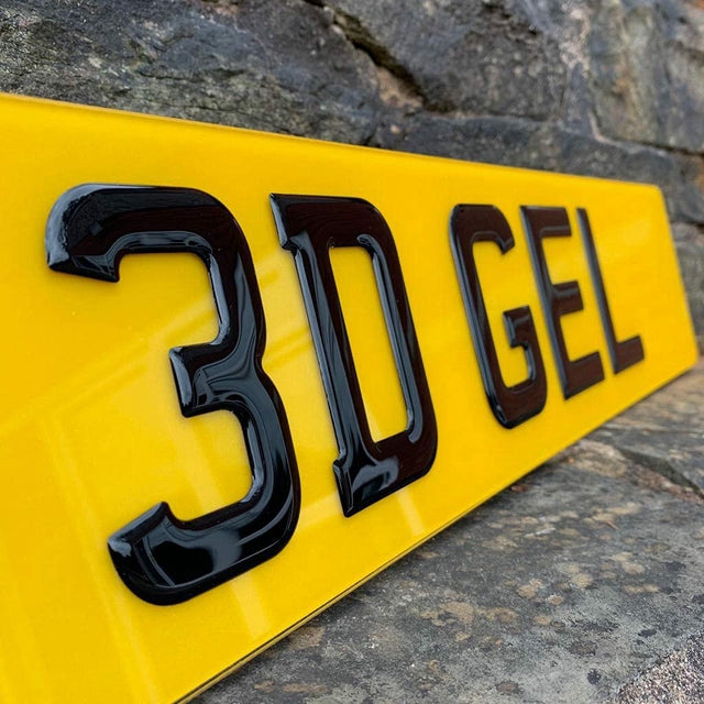 3D Gel Premium Number Plates